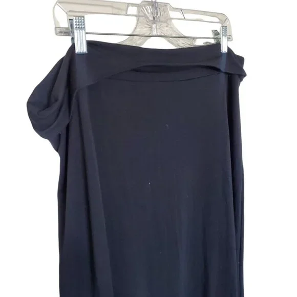 Love Ryan Los Angela Black Roll Top Maxi Skirt 1X EUC - Picture 4 of 13